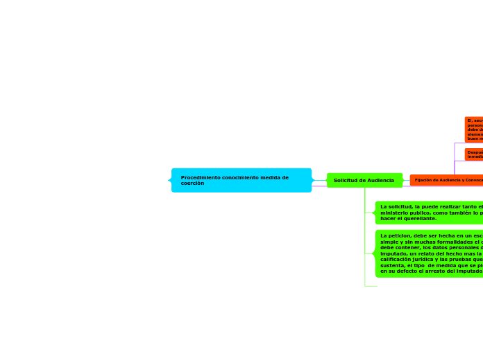 Procedimiento conocimiento medida de coerción 