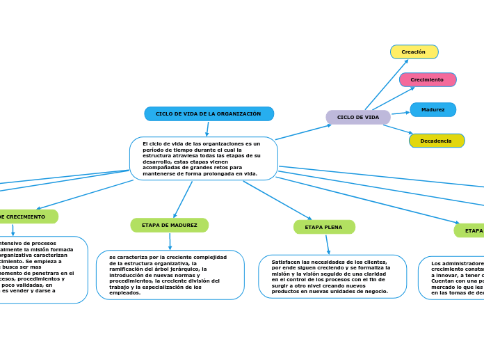 CICLO DE VIDA DE LA ORGANIZACIÓN 