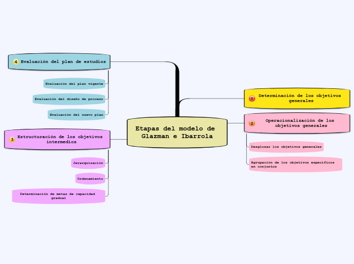 etapas del modelo de Glazman e Ibarrola