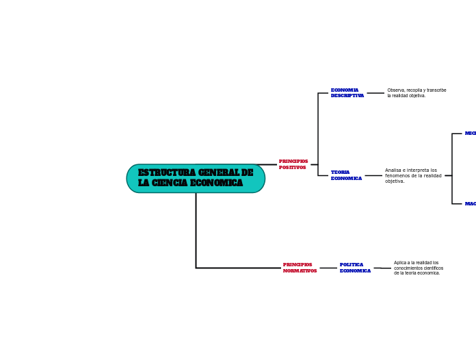 ESTRUCTURA GENERAL DE
LA CIENCIA ECONOMICA