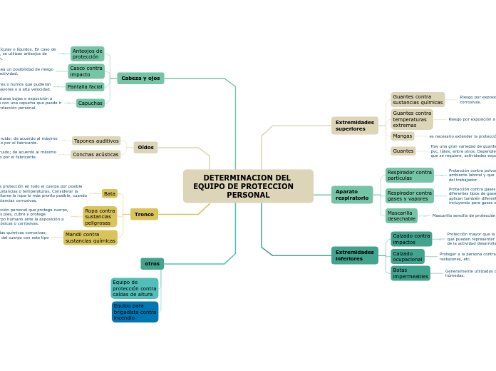 DETERMINACION DEL EQUIPO DE PROTECCION    PERSONAL