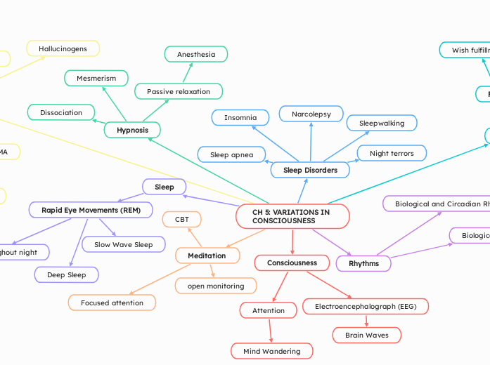 CH 5: VARIATIONS IN  CONSCIOUSNESS