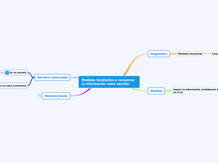 Medidas tendientes a conservar la información como secreta