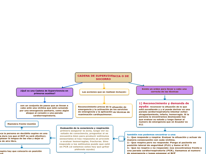 CADENA DE SUPERVIVENCIA O DE SOCORRO