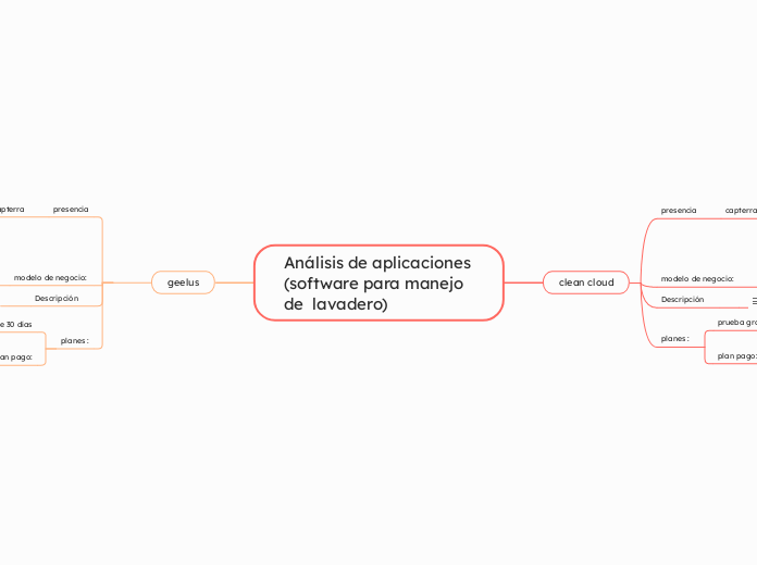 Análisis de aplicaciones
(software para manejo de  lavadero) 
