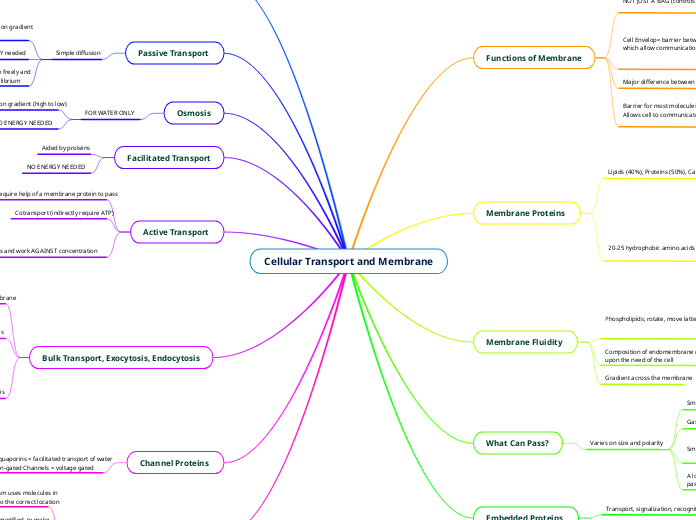 Cellular Transport and Membrane