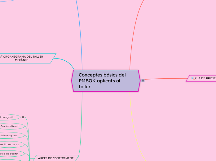 Conceptes bàsics del PMBOK aplicats al taller