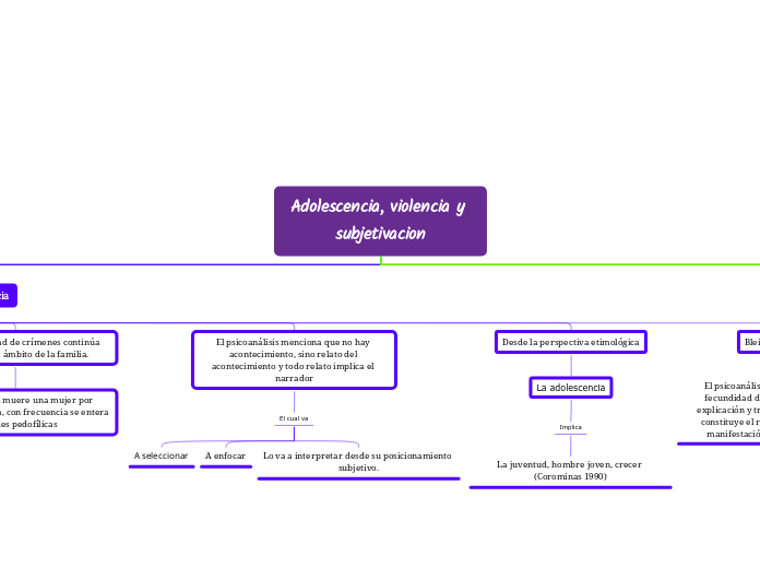 Adolescencia, violencia y subjetivacion