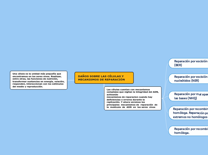DAÑOS SOBRE LAS CÉLULAS Y MECANISMOS DE REPARACIÓN