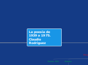 La poesía de 1939 a 1975. Claudio Rodríguez