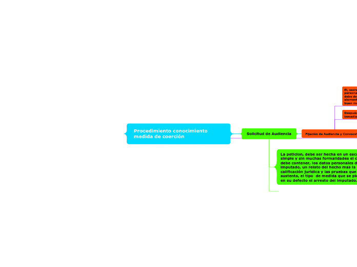 Procedimiento conocimiento medida de coerción