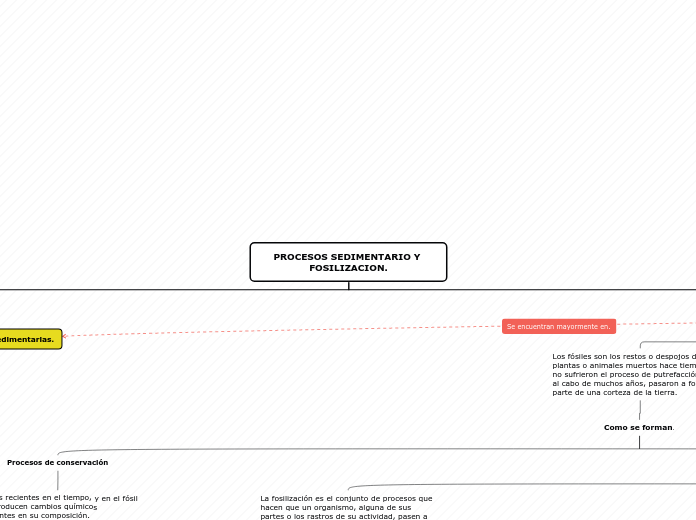 MAPA CONCEPTUAL FOSILES