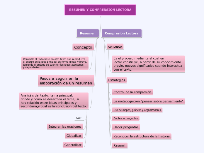 RESUMEN Y COMPRENSIÓN LECTORA