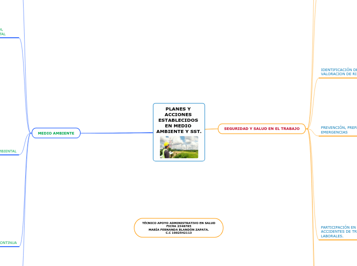 PLANES Y ACCIONES ESTABLECIDOS EN MEDIO AMBIENTE Y SST.