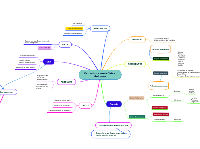 Estructura metafísica 
del ente