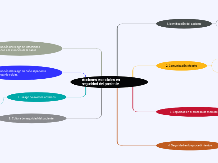 Acciones esenciales en seguridad del paciente.