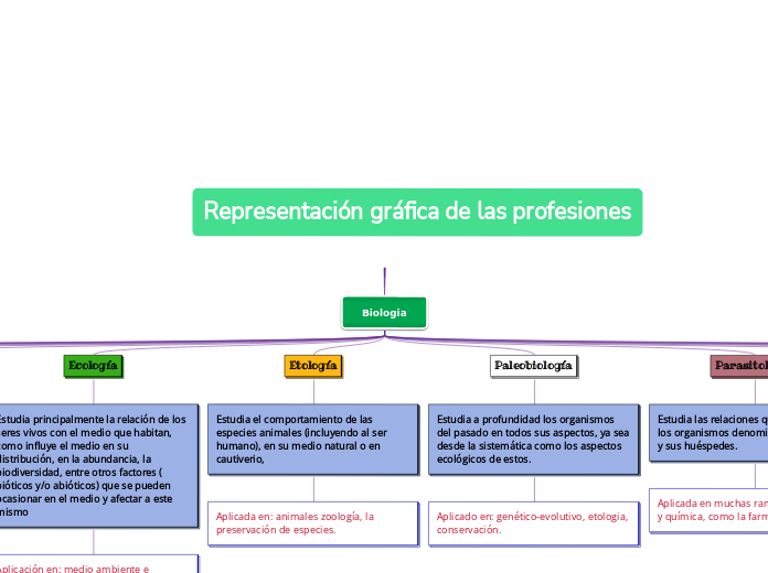 Representación gráfica de las profesiones