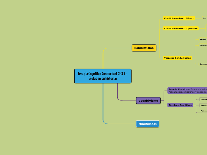 Terapia Cognitivo Conductual (TCC) -  
3 olas en su historia: