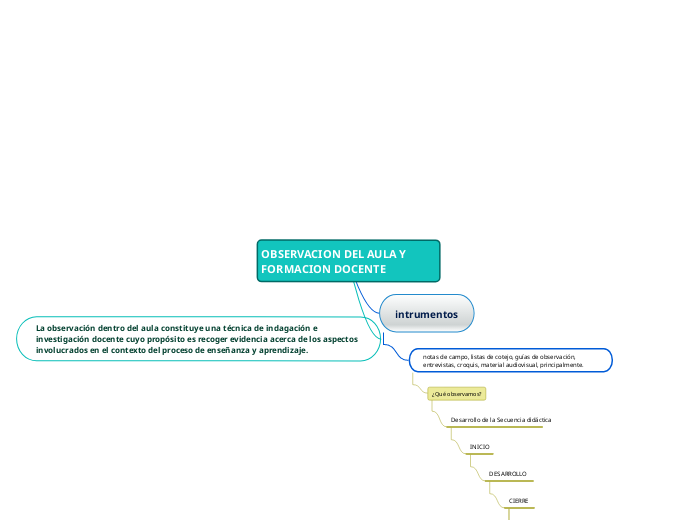 OBSERVACION DEL AULA Y FORMACION DOCENTE