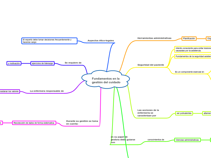 Fundamentos en la gestión del cuidado