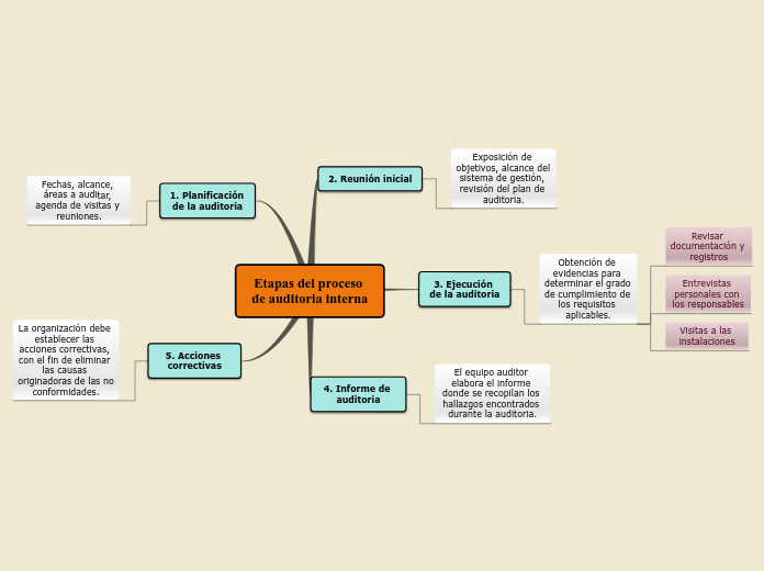 Etapas del proceso de auditoría interna 