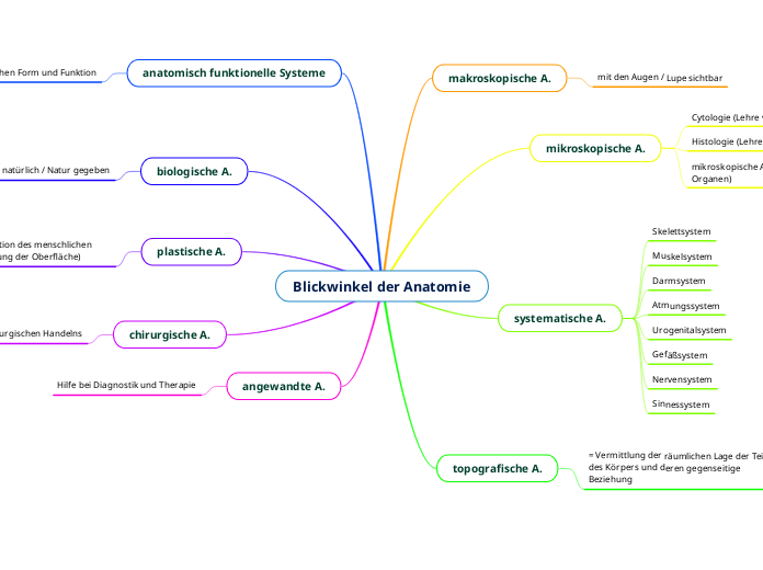 Blickwinkel der Anatomie