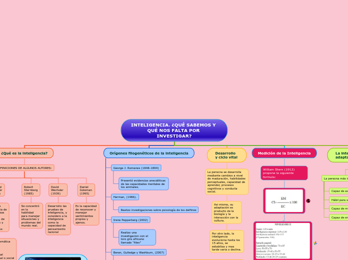 INTELIGENCIA. ¿QUÉ SABEMOS Y QUÉ NOS FALTA POR INVESTIGAR?