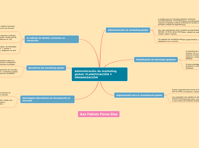 Administración de marketing global: PLANIFICACIÓN Y ORGANIZACIÓN