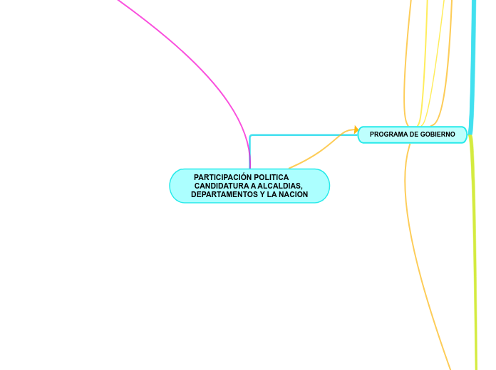 PARTICIPACIÓN POLITICA        CANDIDATURA A ALCALDIAS, DEPARTAMENTOS Y LA NACION