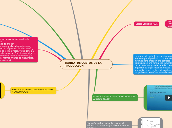 TEORIA  DE COSTOS DE LA PRODUCCION