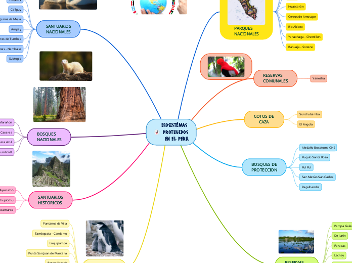 ECOSISTÉMAS 
 PROTEGIDOS
  EN EL PERU.