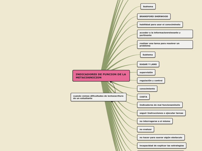 INDICADORES DE FUNCION DE LA METACOGNICION