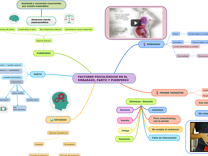 FACTORES PSICOLÓGICOS EN EL EMBARAZO, PARTO Y PUERPERIO