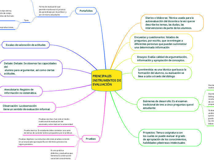 PRINCIPALES
INSTRUMENTOS DE
EVALUACIÓN