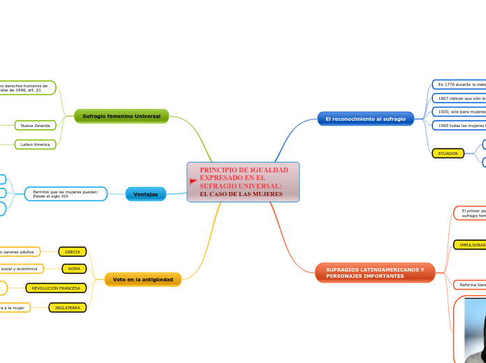 PRINCIPIO DE IGUALDADEXPRESADO EN EL SUFRAGIO UNIVERSAL:     EL CASO DE LAS MUJERES