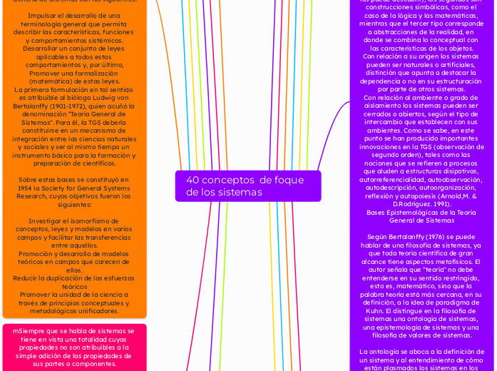 40 conceptos  de foque de los sistemas