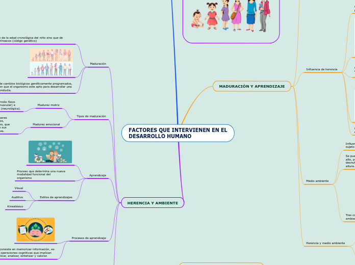 FACTORES QUE INTERVIENEN EN EL
DESARROLLO HUMANO