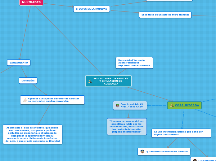 PROCEDIMIENTOS PENALES Y SIMULACIÓN DE AUDIENCIA