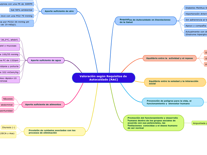 Valoración según Requisitos de Autocuidado (RAC)