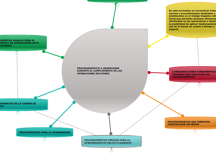 PROCEDIMIENTOS A OBSERVARSE DURANTE EL CUMPLIMIENTO DE LAS OPERACIONES MILITARES 
