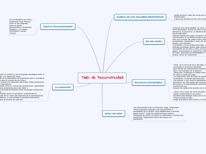Taller de Psicomotricidad