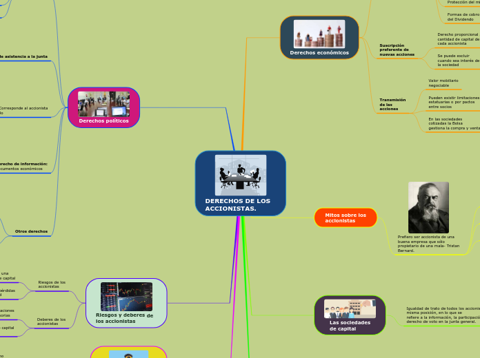 DERECHOS DE LOS ACCIONISTAS.