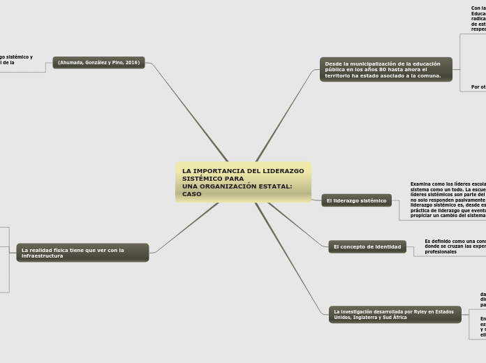 LA IMPORTANCIA DEL LIDERAZGO SISTÉMICO PARA
UNA ORGANIZACIÓN ESTATAL: CASO