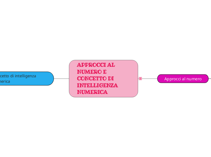 Approcci al numero e concetto di intelligenza numerica