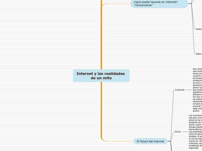 Internet y las realidades de un mito