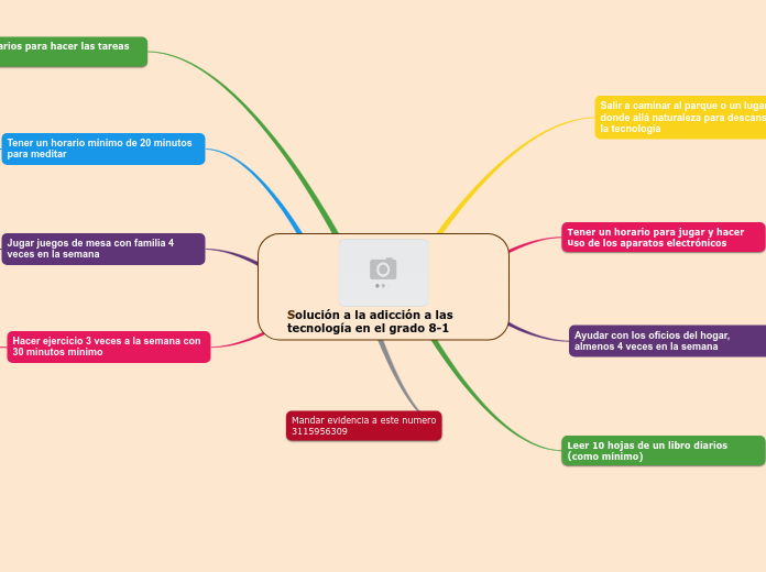 Solución a la adicción a las tecnología en el grado 8-1