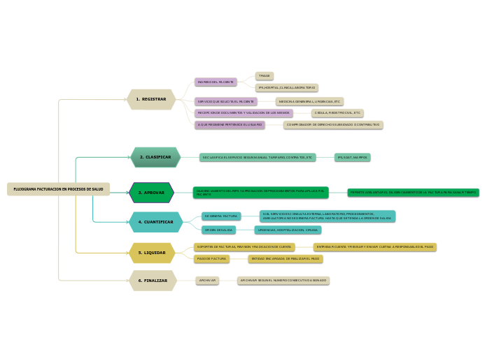 FLUJOGRAMA FACTURACION EN PROCESOS DE SALUD