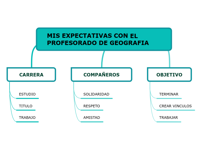 MIS EXPECTATIVAS CON EL PROFESORADO DE GEOGRAFIA