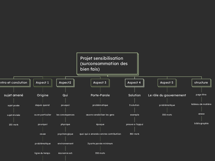 Projet sensibilisation (surconsommation des bien fais) 