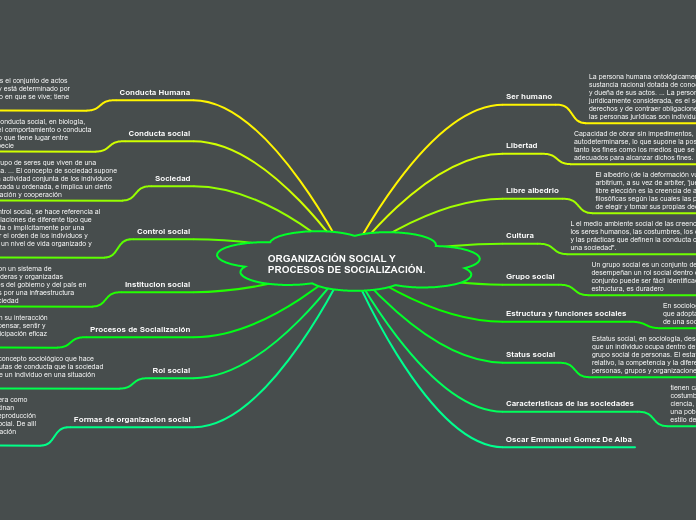 ORGANIZACIÓN SOCIAL Y PROCESOS DE SOCIALIZACIÓN.